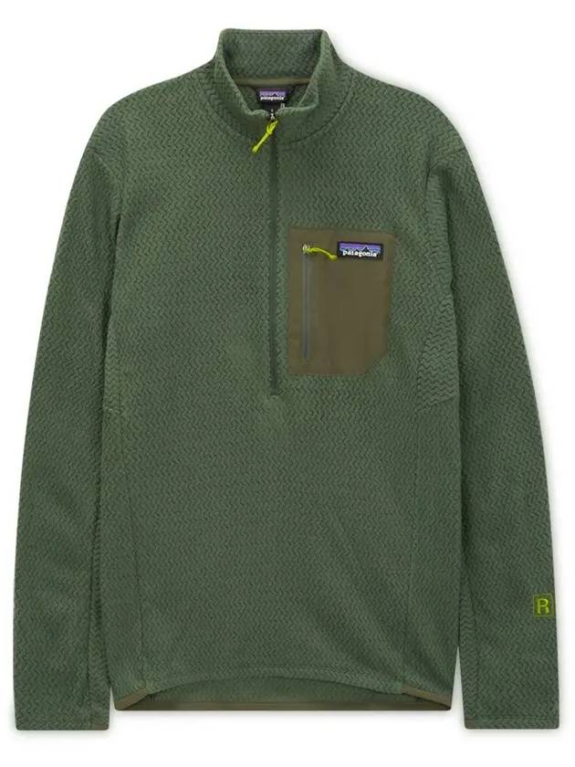 Men s R1 Air Zip Neck Toray Fine Green Long Sleeve T shirt 40245 TPGN - PATAGONIA - BALAAN 1