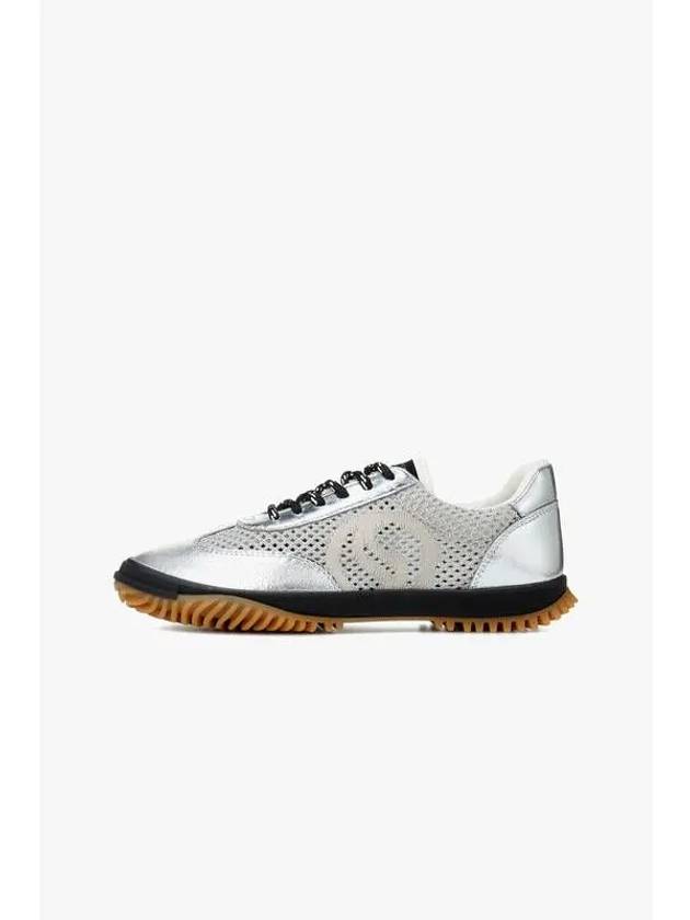 STELLA McCARTNEY S WAVE sports mesh panel sneakers silver - STELLA MCCARTNEY - BALAAN 1