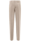 Parley Ocean Plastic Cotton Blend Twill Straight Pants Beige - DIOR - BALAAN 1