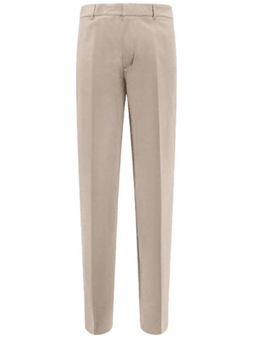 Parley Ocean Plastic Cotton Blend Twill Straight Pants Beige - DIOR - BALAAN 1