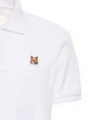 Maison Kitsune FOX Half Three Button Placket Pique Polo White - MAISON KITSUNE - BALAAN 4