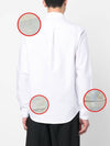 Fox Head Embroidery Long Sleeve Shirt White - MAISON KITSUNE - BALAAN 7