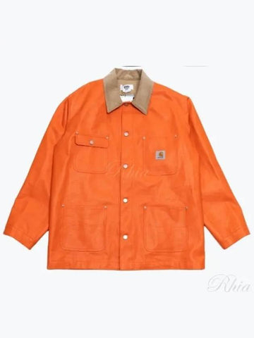 24 WM J901 100 Orange Carhartt Jacket - JUNYA WATANABE - BALAAN 1