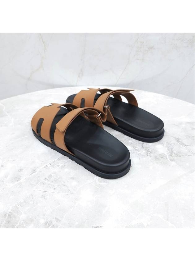 Lux You 43 Chypre sandal slippers gold - HERMES - BALAAN 4