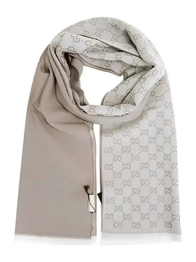 GG Microssima Two-Tone Wool Muffler Beige - GUCCI - BALAAN 4