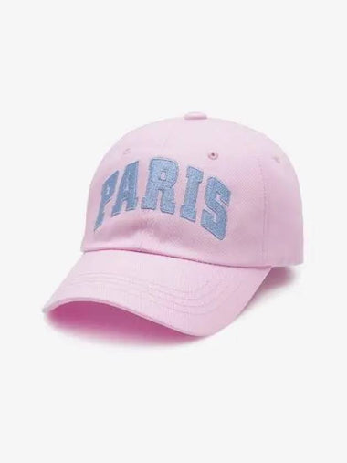 PARIS BIG LOGO BALL CAP PINK - BENSIMON - BALAAN 1