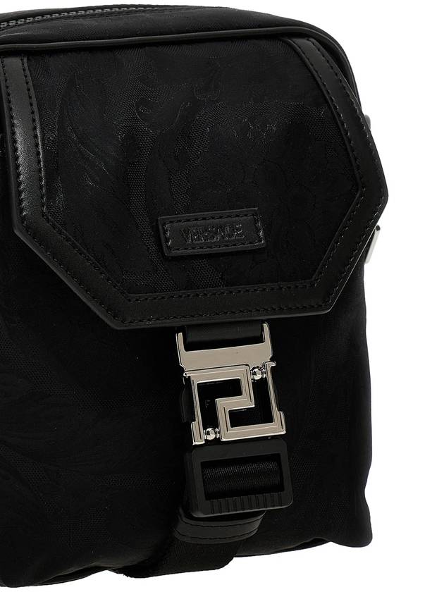 Barocco Small Nylon Cross Bag Black - VERSACE - BALAAN 5