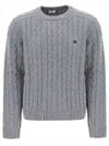 Triomphe Cashmere Cable-Knit Top Grey - CELINE - BALAAN 2