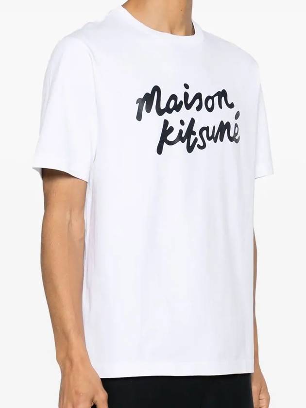 Maison Kitsune Handwriting Cotton Short Sleeve T Shirt MM00101 - POLO RALPH LAUREN - BALAAN 2