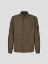 Tylon L Button Long Sleeve Shirt Green - CP COMPANY - BALAAN 6