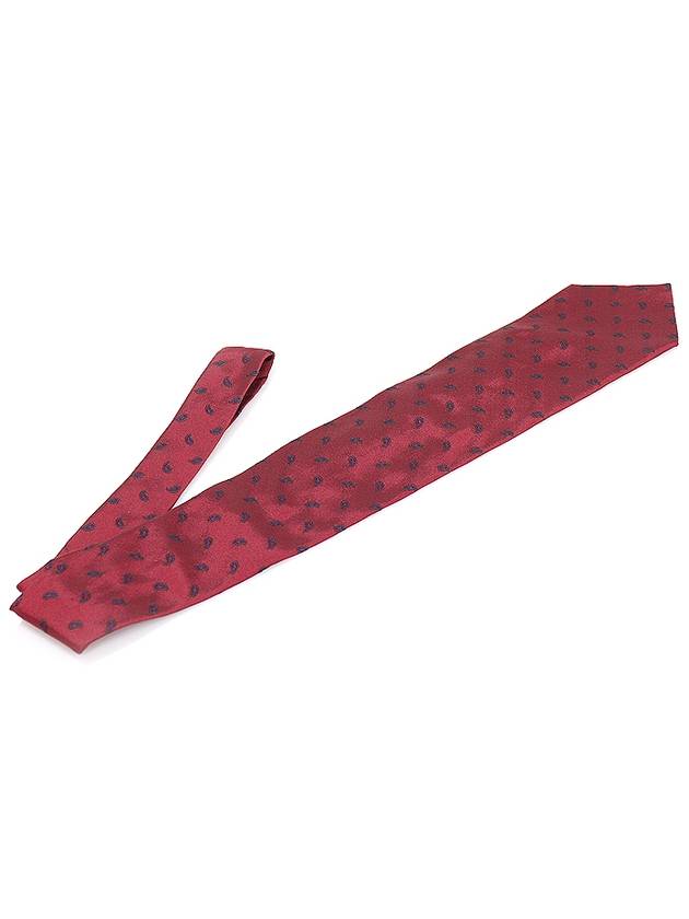 100 silk dark red patterned tie - ETRO - BALAAN 4