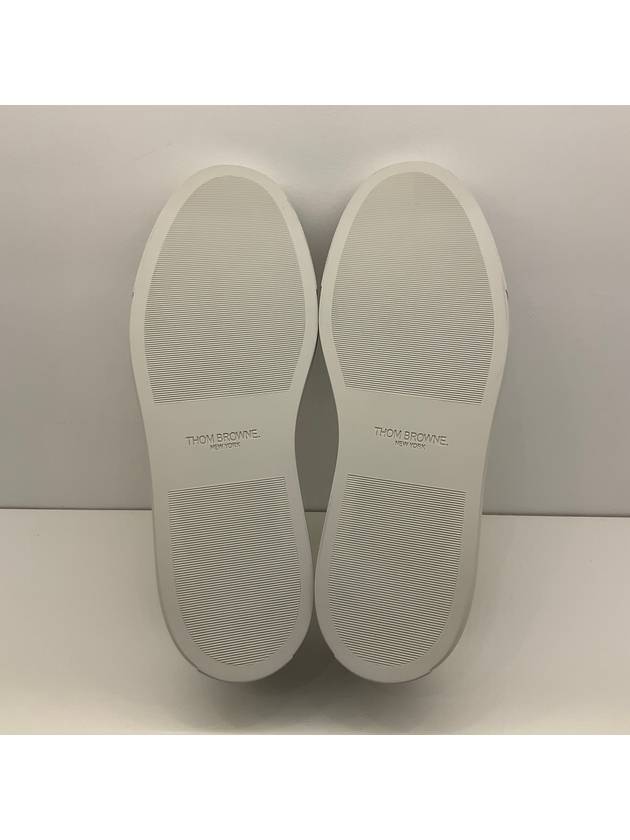 RWB Cupsole Rubber Calfskin Trainer Sneakers White - THOM BROWNE - BALAAN 9