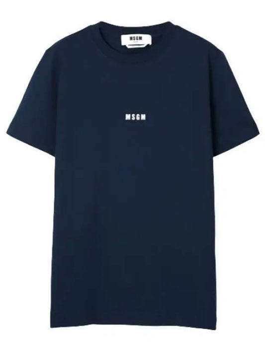 Micro Logo Short Sleeve T Shirt Women s Tee - MSGM - BALAAN 1