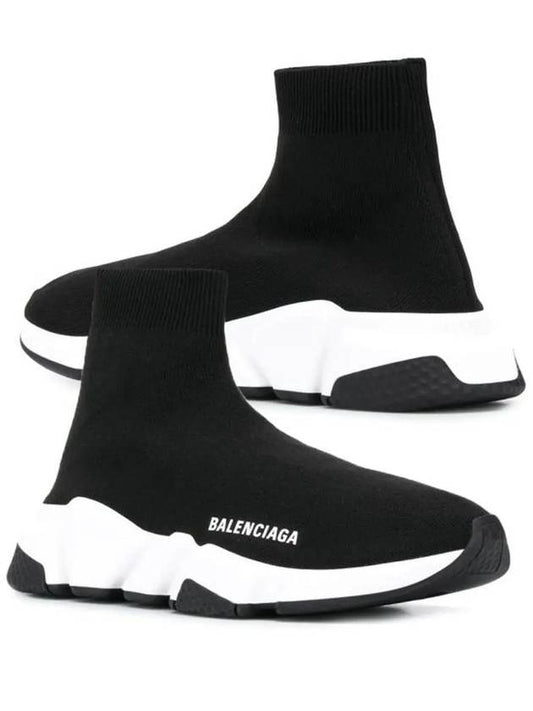 Speed Trainer High Top Sneakers Black - BALENCIAGA - BALAAN 2