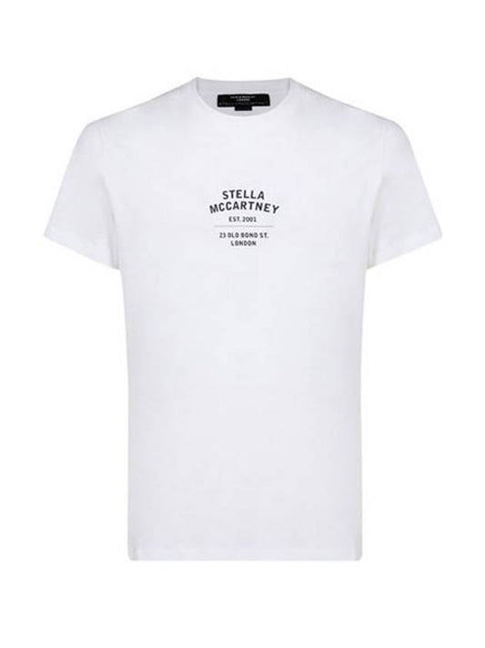 Mini logo printing crew neck short sleeve white women 601850 SMP88 9000 - STELLA MCCARTNEY - BALAAN 1