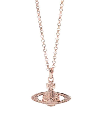 Mini Bas Relief Pendant Necklace Rose Gold - VIVIENNE WESTWOOD - BALAAN 1