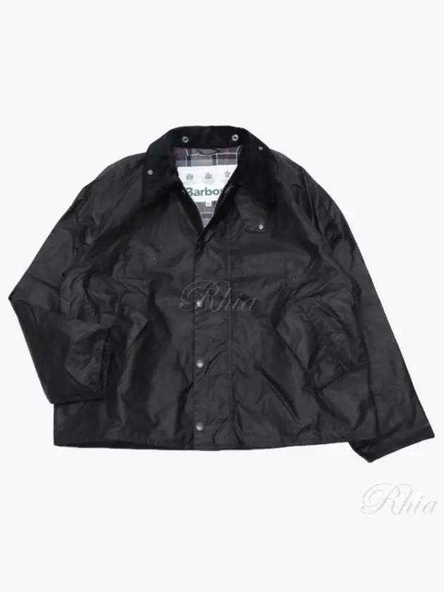 Barber Transport Casual Wax Jacket Black - BARBOUR - BALAAN 2