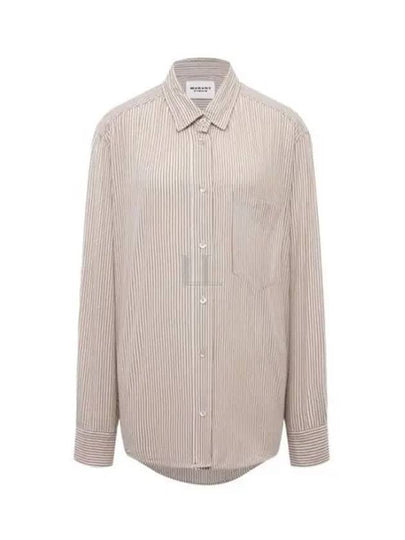 Jasolo Striped Long Sleeve Shirt Brown - ISABEL MARANT - BALAAN 2