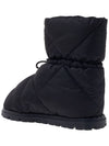 Men's Re-Nylon Padded Winter Boots Black - PRADA - BALAAN.