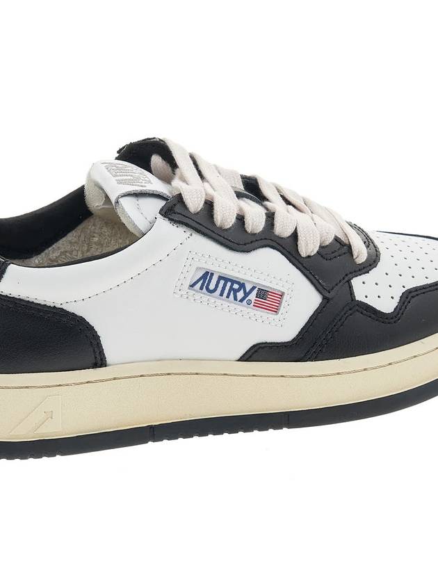 Medalist Leather Low Top Sneakers White Black - AUTRY - BALAAN 11