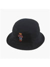 Polo Bear Bucket Hat Black - POLO RALPH LAUREN - BALAAN 6