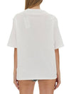 Small Heart Logo Boxy Fit Short Sleeve T-Shirt White - AMI - BALAAN 4