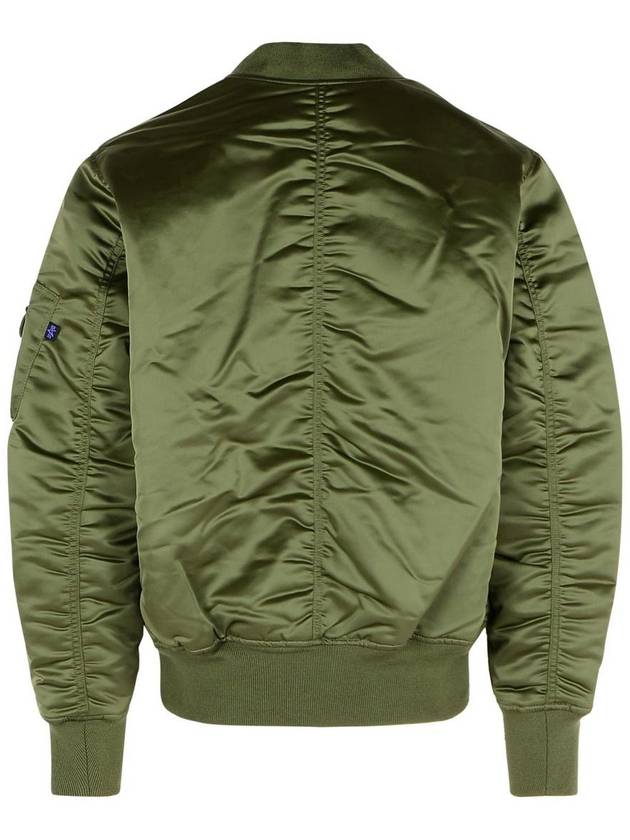 Alpha Industries 'Flight' Green Nylon Bomber Jacket - ALPHA INDUSTRIES - BALAAN 3