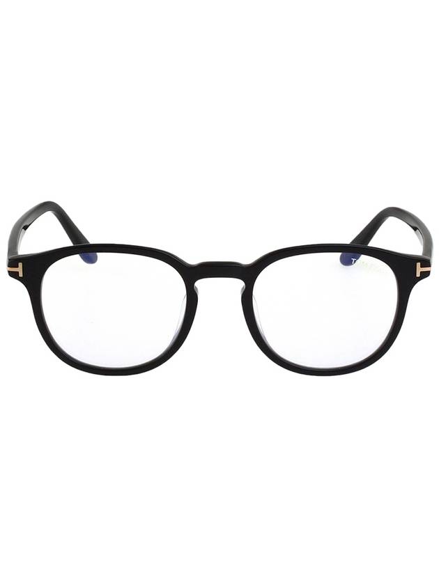 Eyewear Round Horn-rimmed Eyeglasses Black - TOM FORD - BALAAN 1