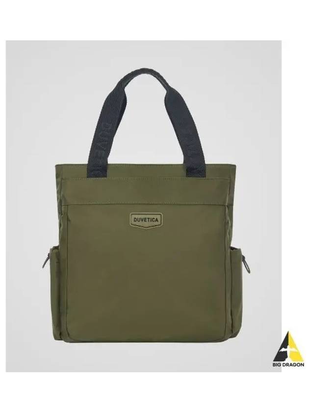 Points 5 Matera Tote Bag Dark Olive Unisex - DUVETICA - BALAAN 1