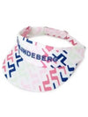 Viktor Print Embroidered Logo Visor Pink White - J.LINDEBERG - BALAAN 2