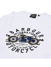 International Spirit Logo Print Short Sleeve T Shirt White - BARBOUR - BALAAN 4