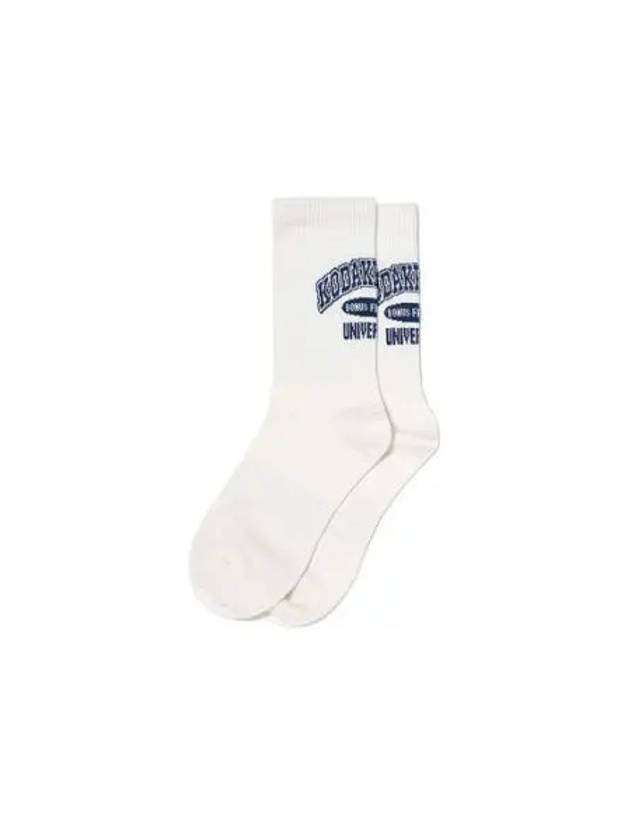 KODAK Apparel Arch Logo Crew Socks IVORY - KODO - BALAAN 1