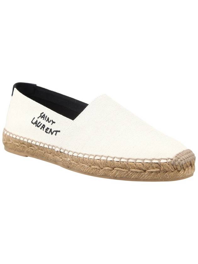 Logo Monogram Espadrilles Beige - SAINT LAURENT - BALAAN 4