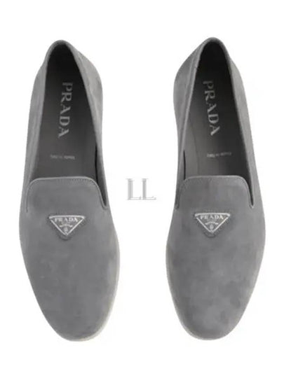 Suede Loafers Grey - PRADA - BALAAN 2