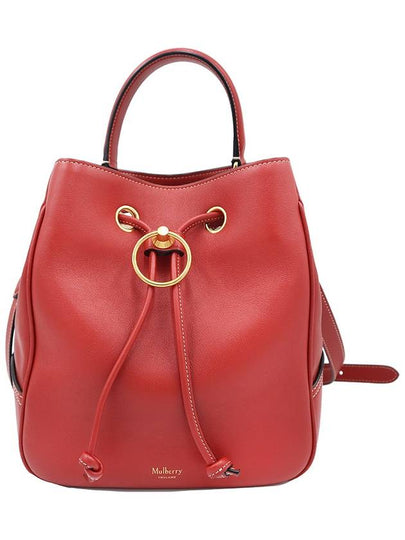 Women s Mulberry HH5570 Hibiscus Red Calfskin Small Bucket Hampstead 2WAY gt bag Gangbuk used luxury goods - MULBERRY - BALAAN 2