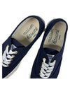 Lace Up Canvas Cotton Low Top Sneakers Navy - MAISON KITSUNE - BALAAN 5