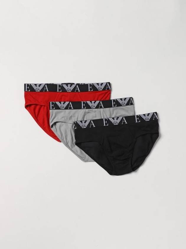 Men's Triangle Cotton Briefs 3 Pack - EMPORIO ARMANI - BALAAN 1