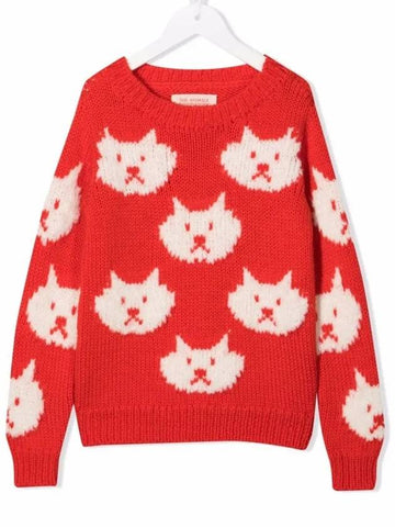 Kids Cat Pattern Intrasia Knit F21084 038XX - THE ANIMALS OBSERVATORY - BALAAN 1