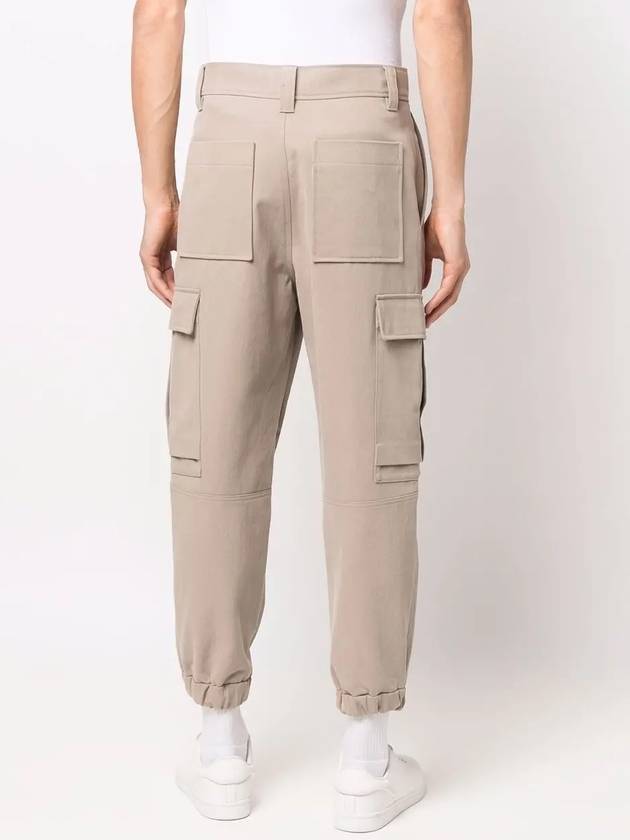 Banding Cargo Pocket Track Pants Beige - AMI - BALAAN 5