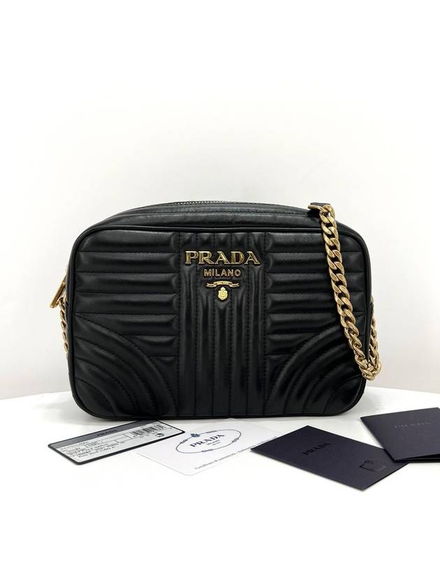 Diagram gold chain crossbag camera bag black 1BH083 - PRADA - BALAAN 3