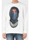 NUW21253 Mask Hooded Sweatshirt White 081 - IH NOM UH NIT - BALAAN 1