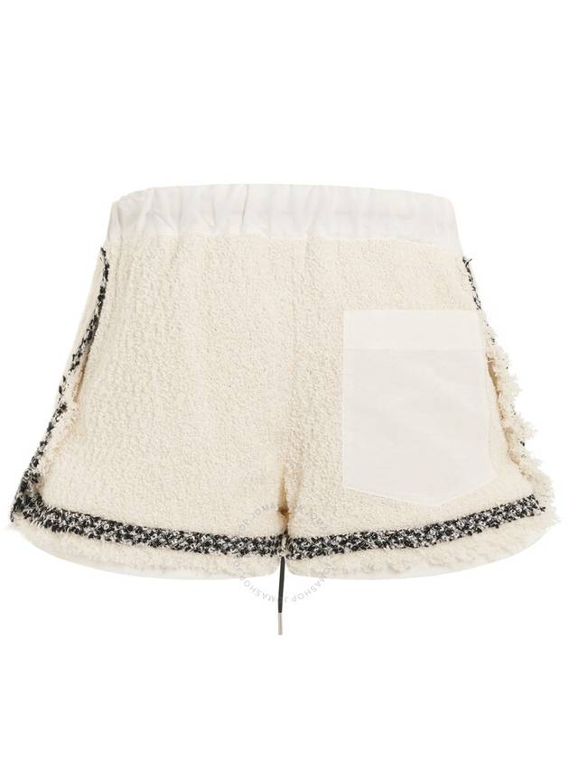 tweed bouclé shorts white - SACAI - BALAAN 3