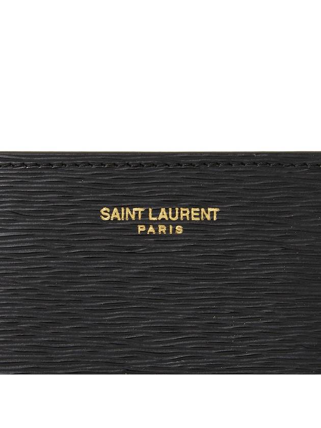 East West Leather Half Wallet Black - SAINT LAURENT - BALAAN 8