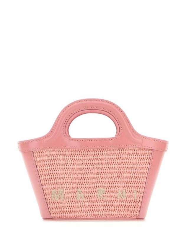 Rattan Micro Tropicalia Cross Bag Light Pink - MARNI - BALAAN 1