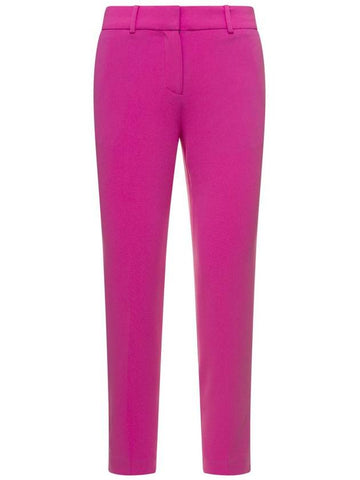 Fuchsia Slim Pants With Belt Loops In Acetate Blend M Michael Kors - MICHAEL KORS - BALAAN 1