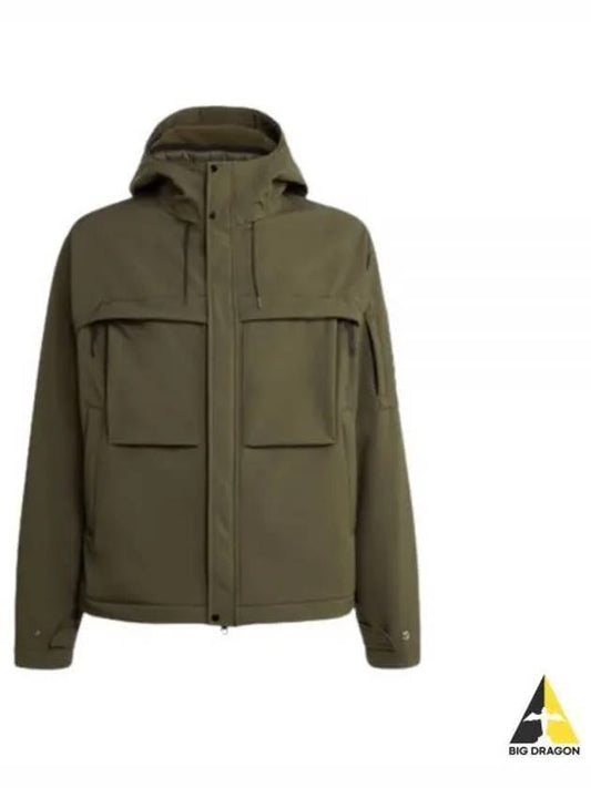 Men's Shell R Hooded Jacket Green - CP COMPANY - BALAAN 2