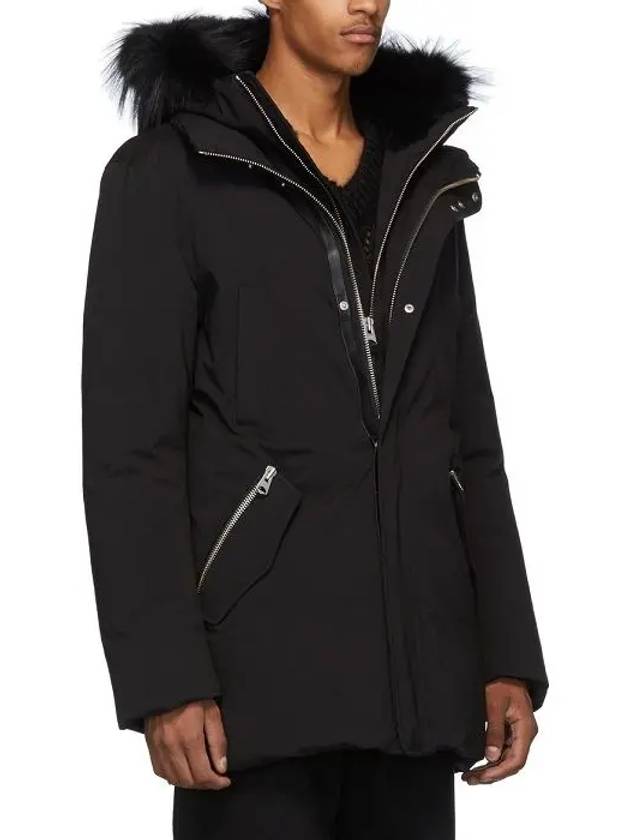 Edward Silver Fox Fur Hoodie Down Parka Black - MACKAGE - BALAAN 5