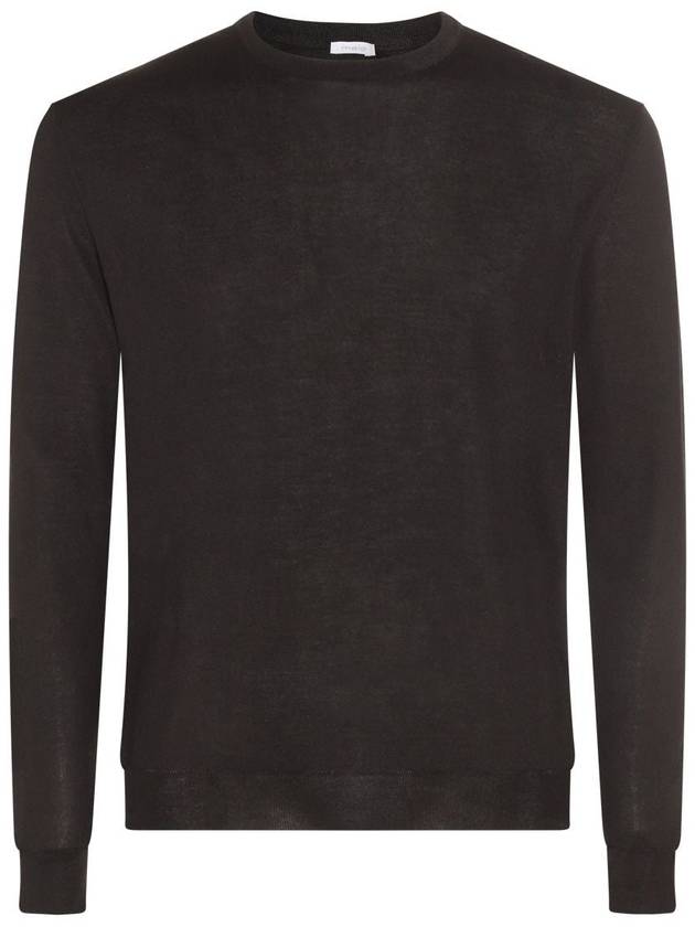 Malo Black Cotton Jumper - MALO - BALAAN 3