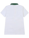 POLY SQUARE MESH GOLF T-SHIRT WHITE - WHITEBALL - BALAAN 3