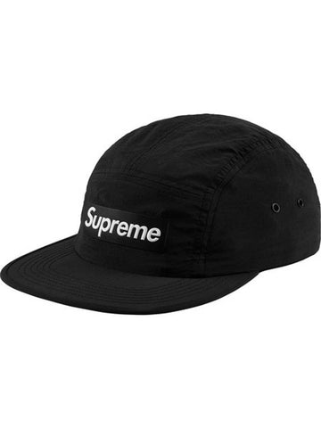 Raised Logo Patch Camp Cap Black - SUPREME - BALAAN 1